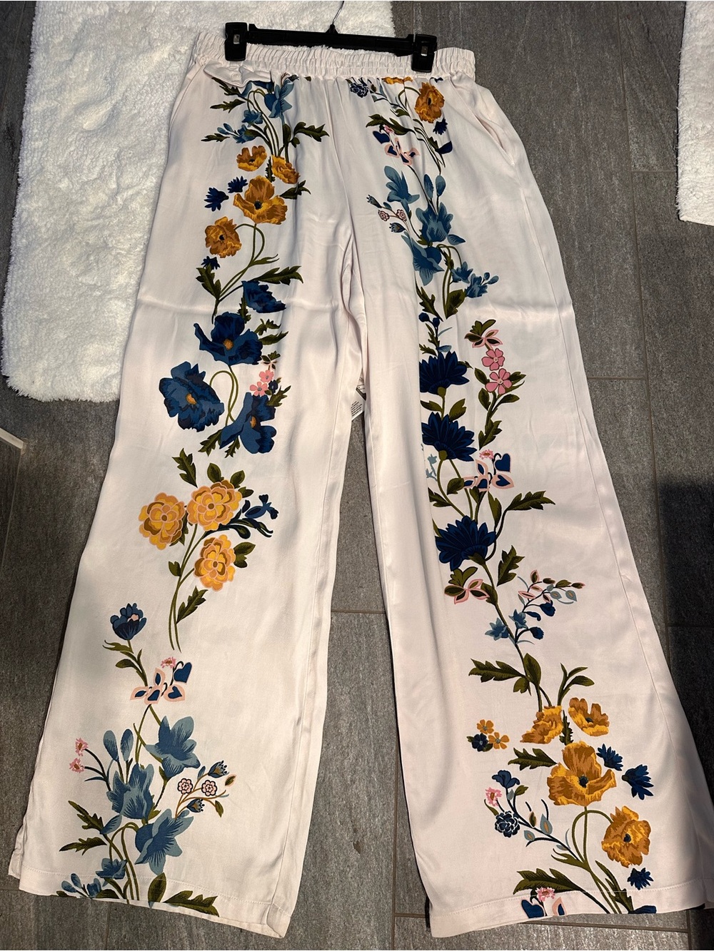 Anthropologie satin long elastic waist pants. - Picture 5 of 6